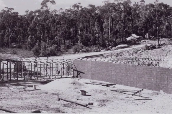 The partially completed range