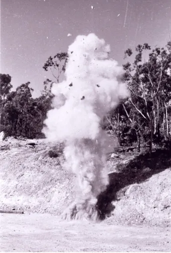 The effects of one of the blasts